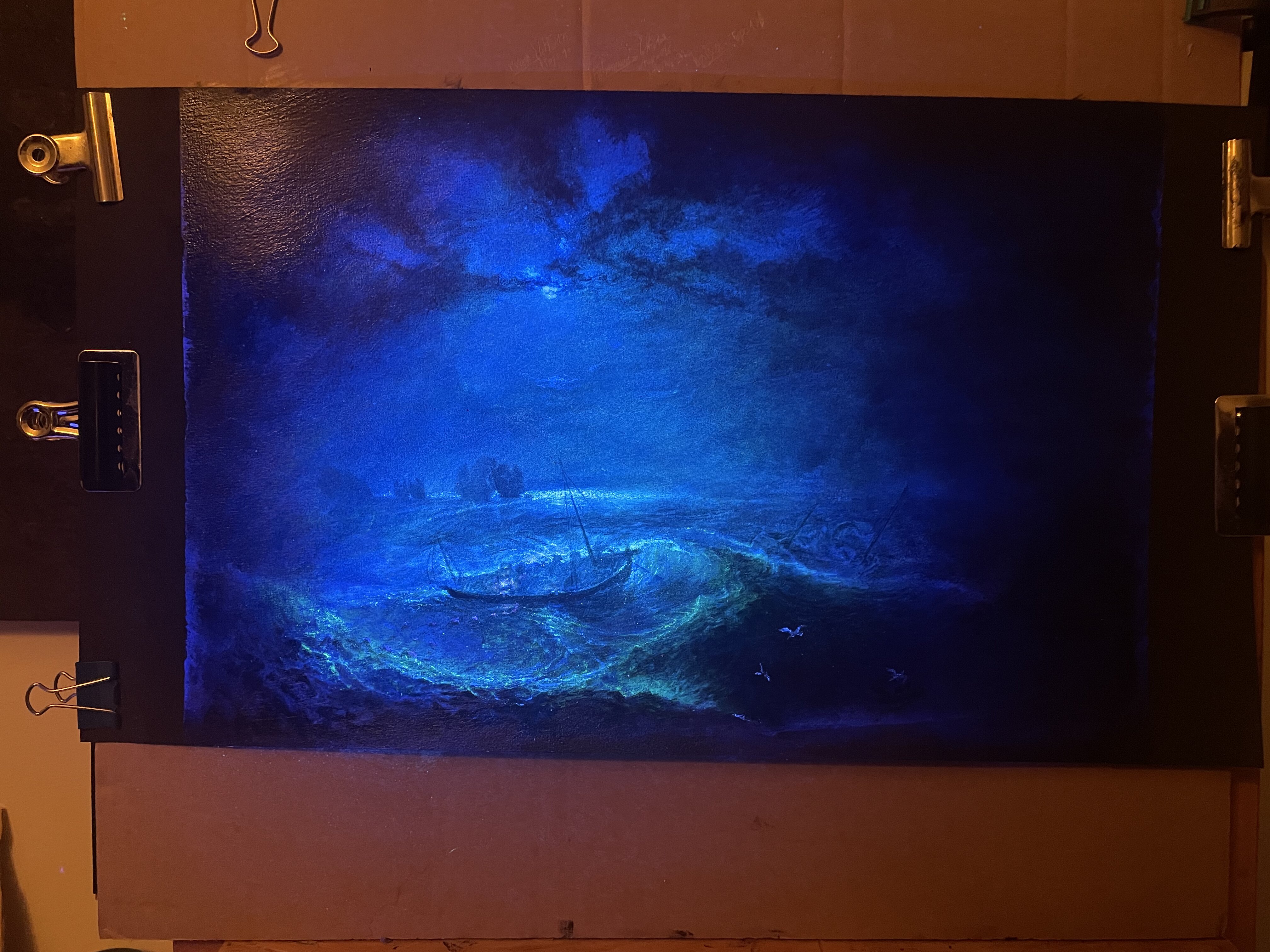 Œuvre Fisherman at the sea 2022 — Au coeur de l'exécution