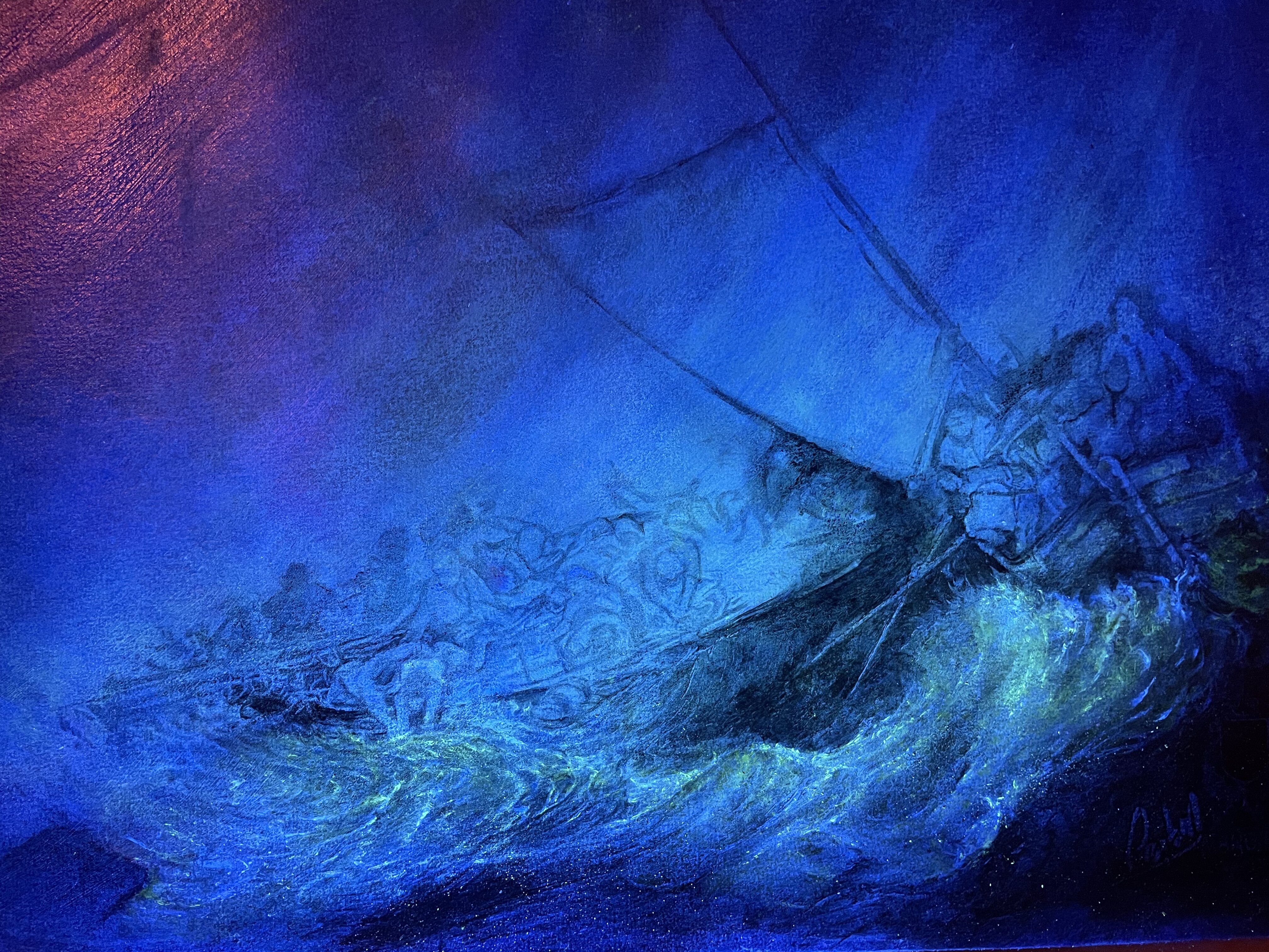 Œuvre Naufrage du Manoirs 2023 — Détail de l'écume