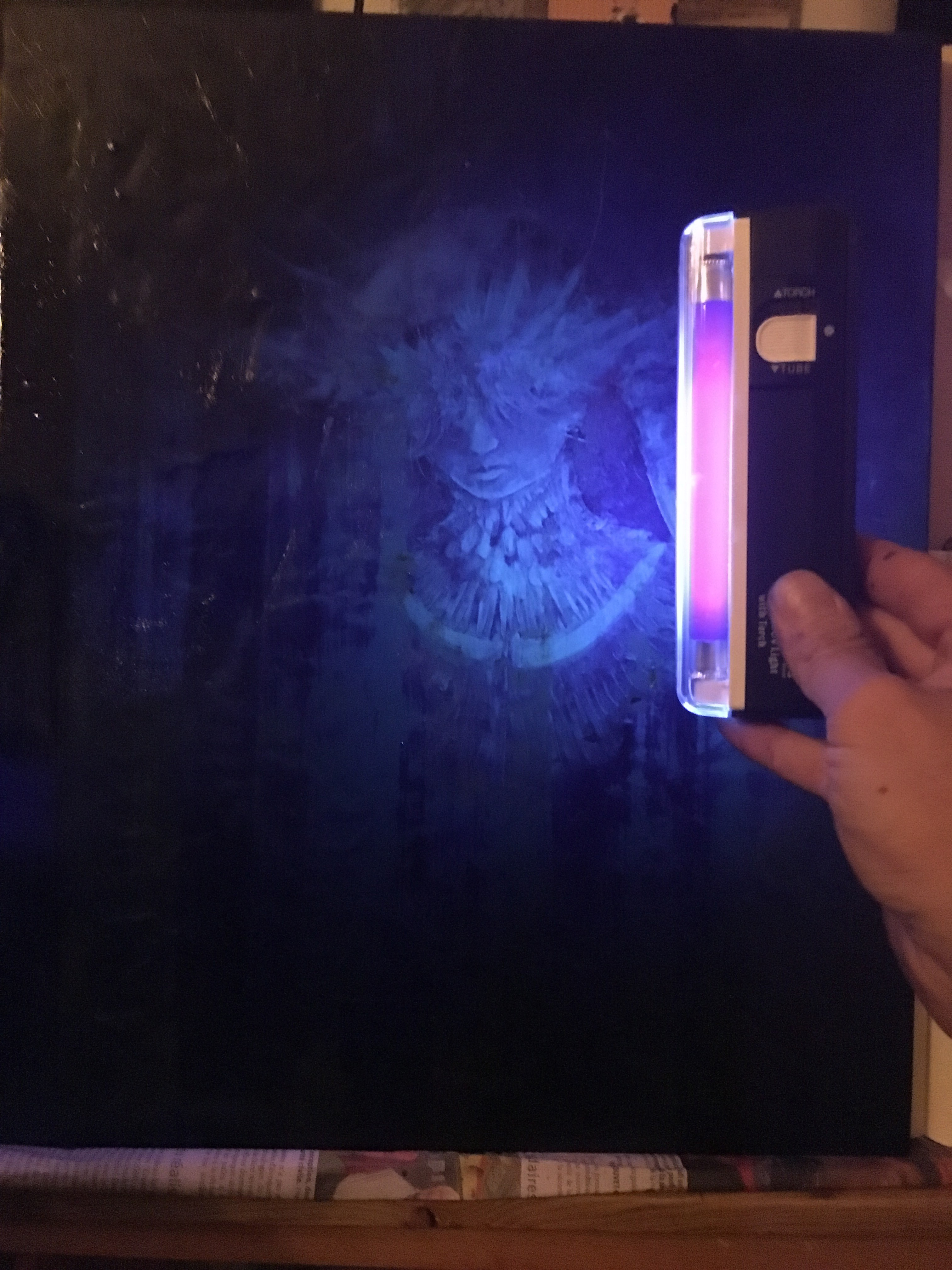 Détail de la composition en sur-impression du noir